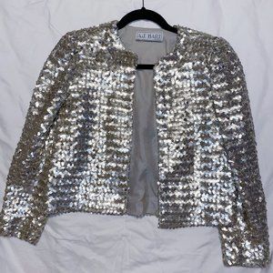 Silver Sequin Blazer